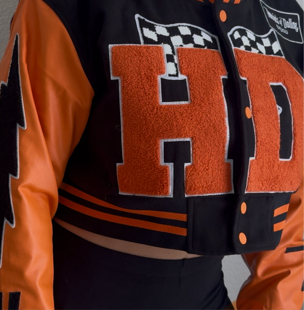 Black & Orange letterman ON SALE