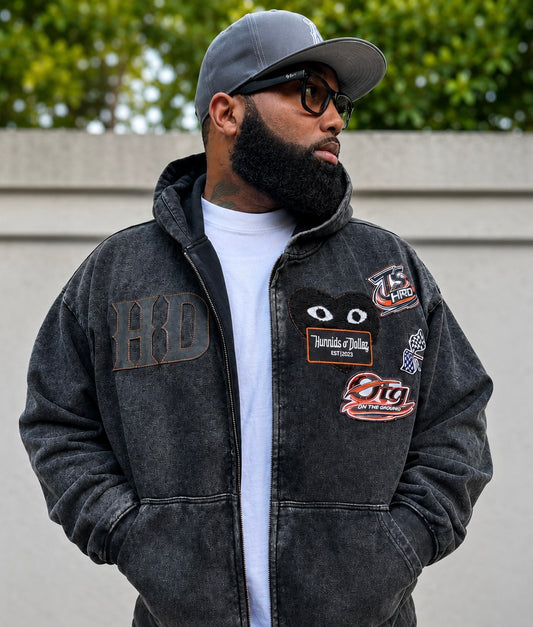$125 HD Dark gray  hoodie