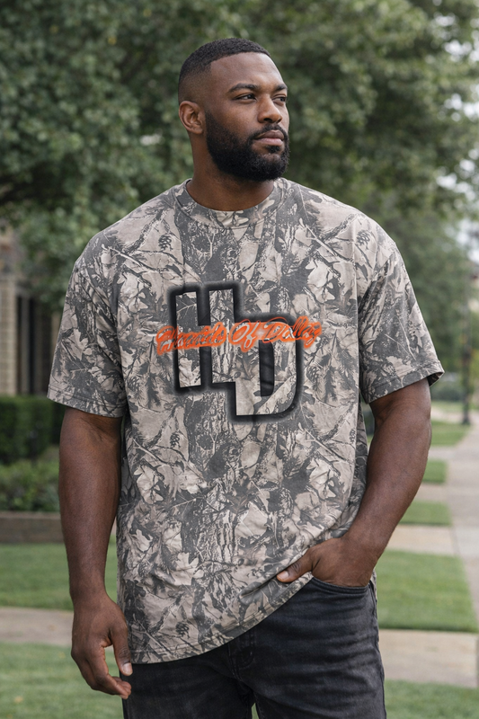 HD Signature Camouflage Tee (Black & Orange)