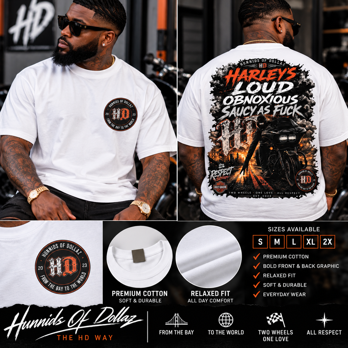 HD “Harleys Loud” Tee 🏍️