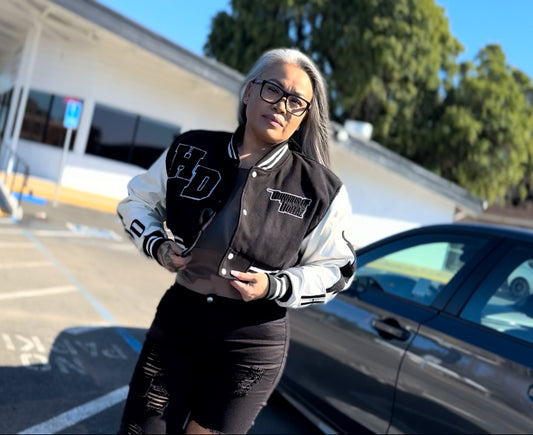 HD Black & White Letterman Jacket