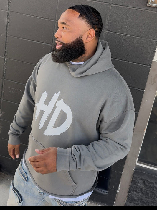 HD Gray Heavy Hoddie