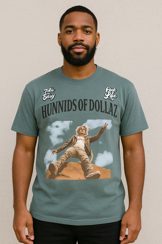 On the edge, graphic t-shirt